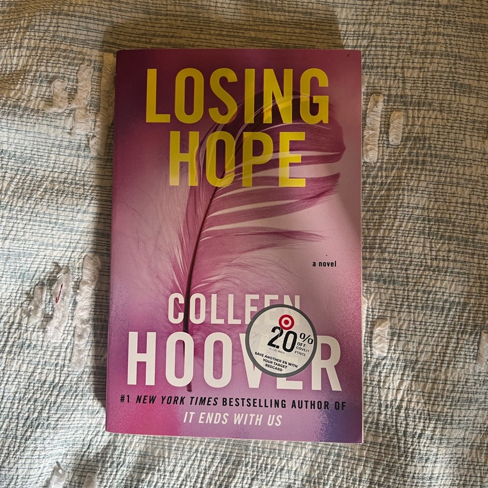 Losing Hope by Colleen Hoover - Pink Paperback Novel